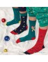 Muydemi 172074, Γυναικείες Χριστουγεννιάτικες  Κάλτσες Σετ 3 ζευγάρια, σε κουτάκι δώρου, MULTI COLOR